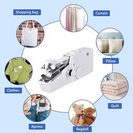 Mini Portable Handheld Cordless Sewing Machine Hand Held Clothes Stitching