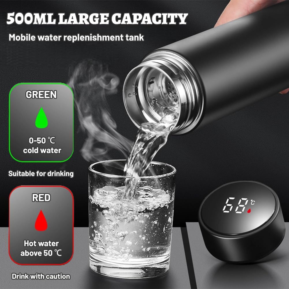 Stainless Steel Touch Screen Smart Water bottle 500ml