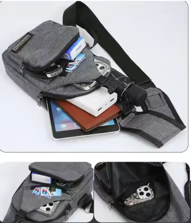 New Men's Chest Bag Outdoor Cycling Small Shoulder Bag Casual Shoulder Bag Fashion Gift Backpack