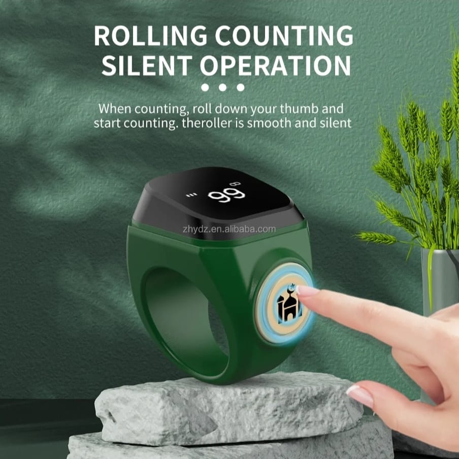 New Smart Zikr Ring Tally Counter Digital Tasbih For Muslims Prayers