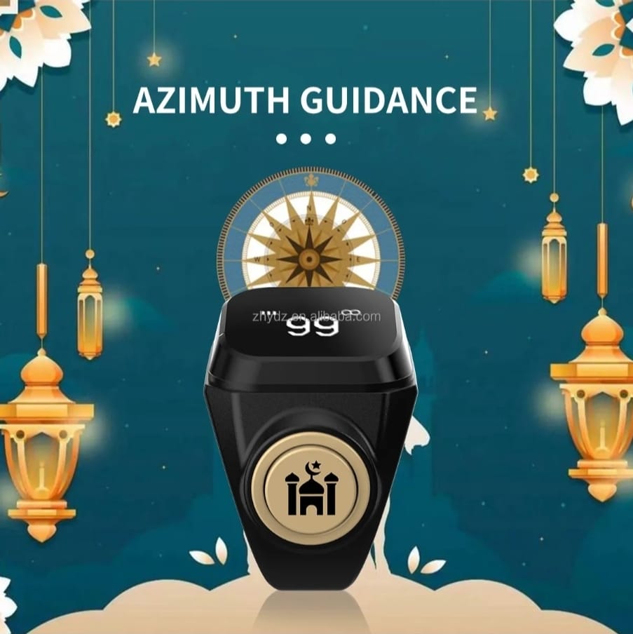 New Smart Zikr Ring Tally Counter Digital Tasbih For Muslims Prayers