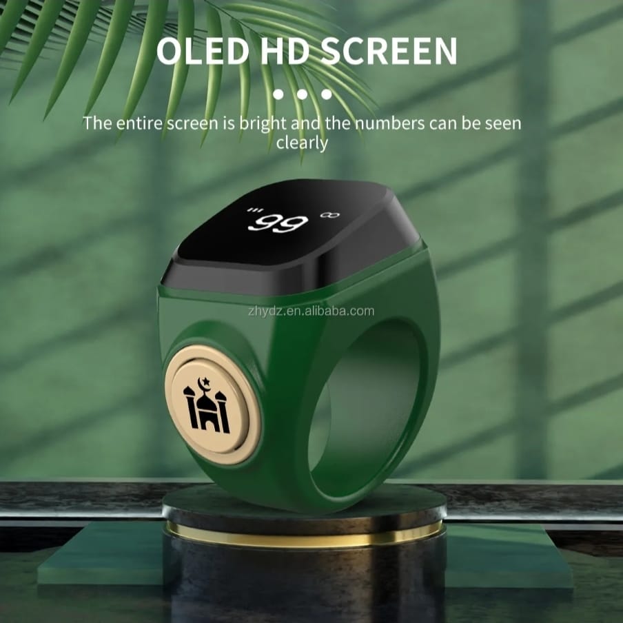 New Smart Zikr Ring Tally Counter Digital Tasbih For Muslims Prayers