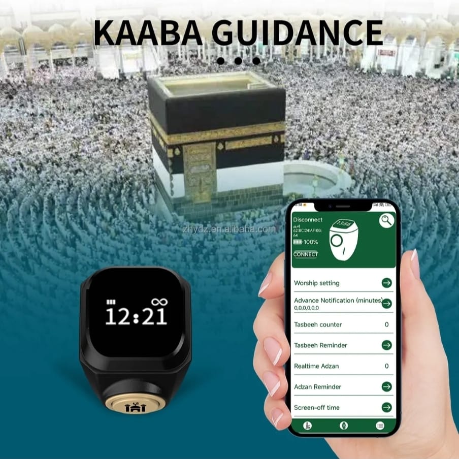New Smart Zikr Ring Tally Counter Digital Tasbih For Muslims Prayers