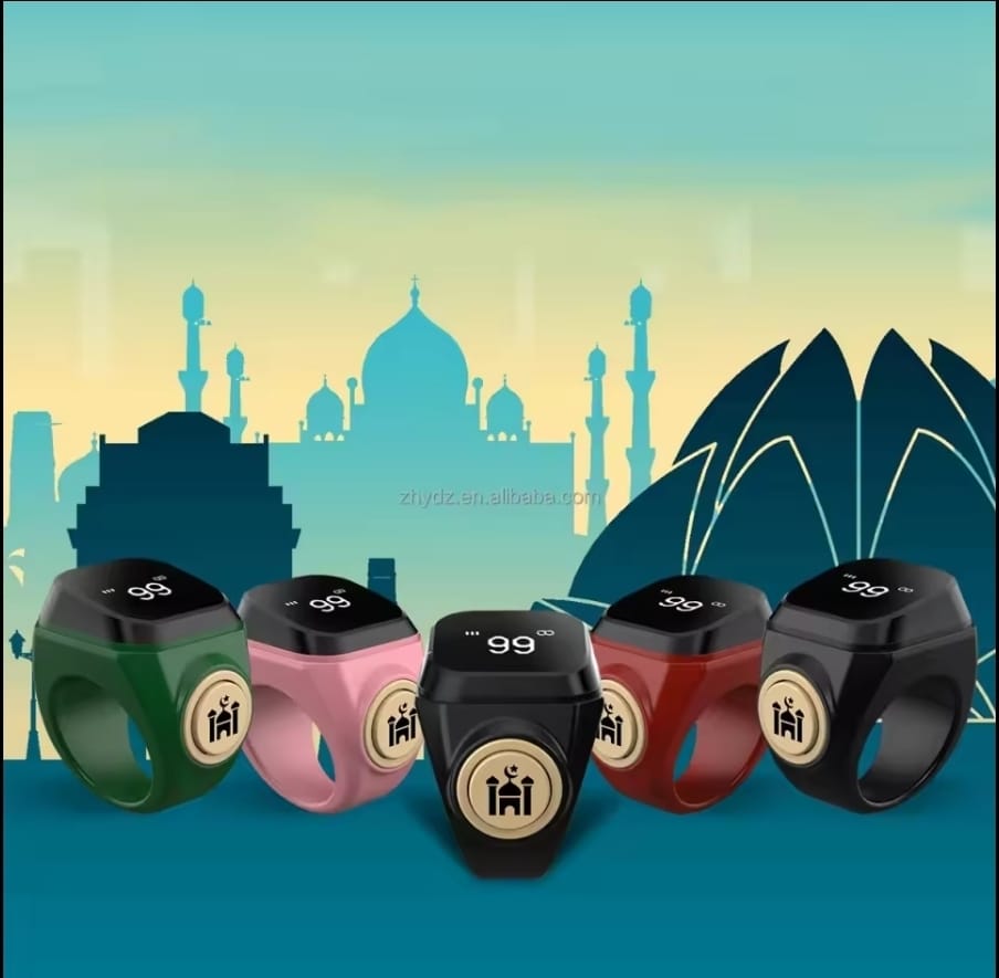 New Smart Zikr Ring Tally Counter Digital Tasbih For Muslims Prayers