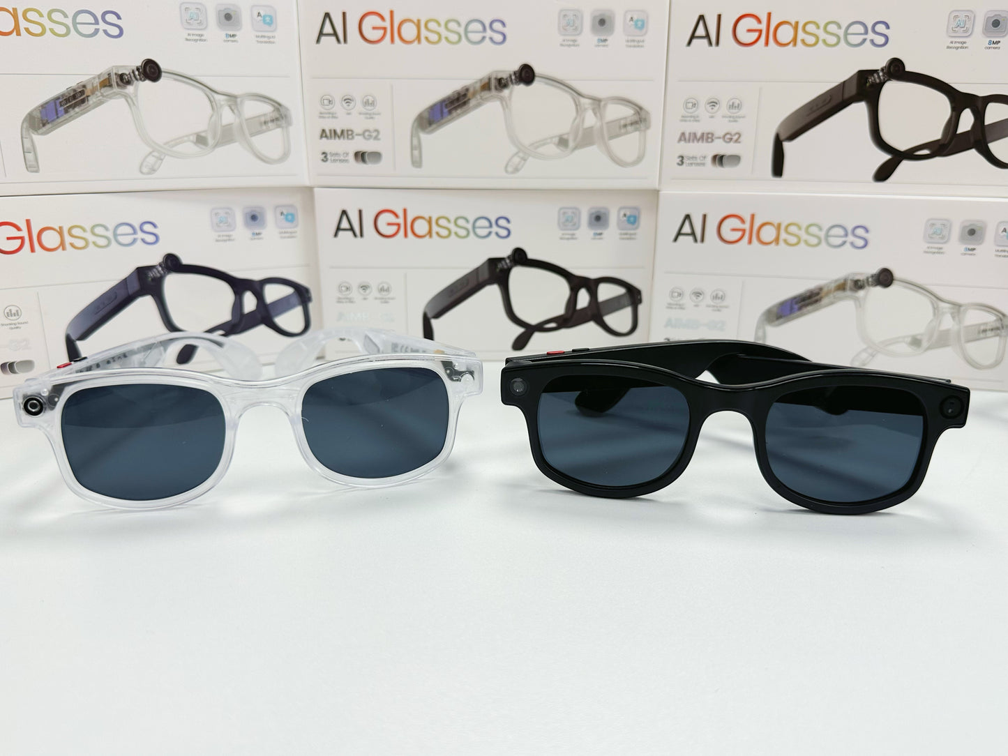 AI Glasses Smart Voice Video Audio Recording Bluetooth 8mp camera 800w pixels