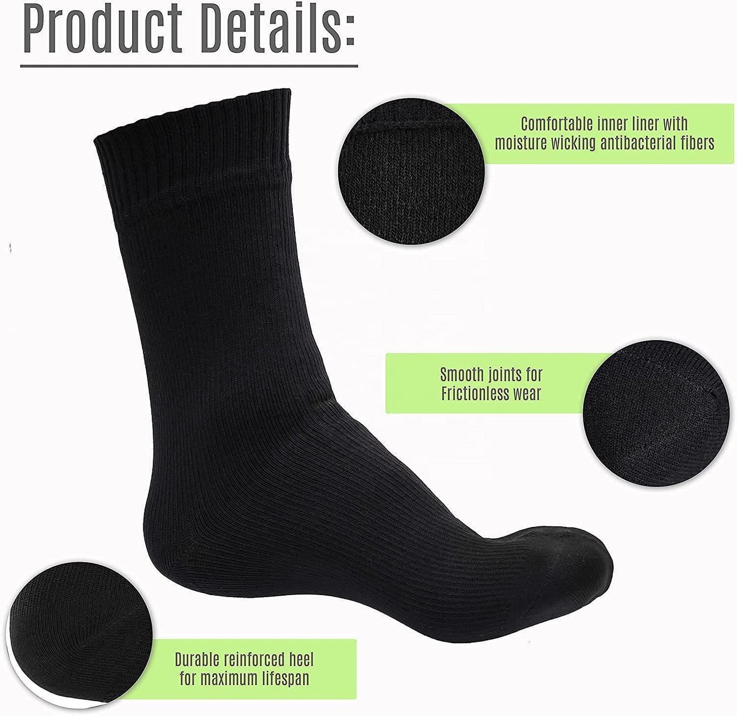 Waterproof Wudhu (Masah) Socks 100% Sharia'h Compliant Outdoor Events